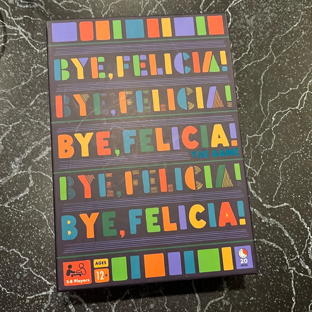 Bye Felicia! The Game Party Board Card Game 3 - 8 Players New in Box ages 12+